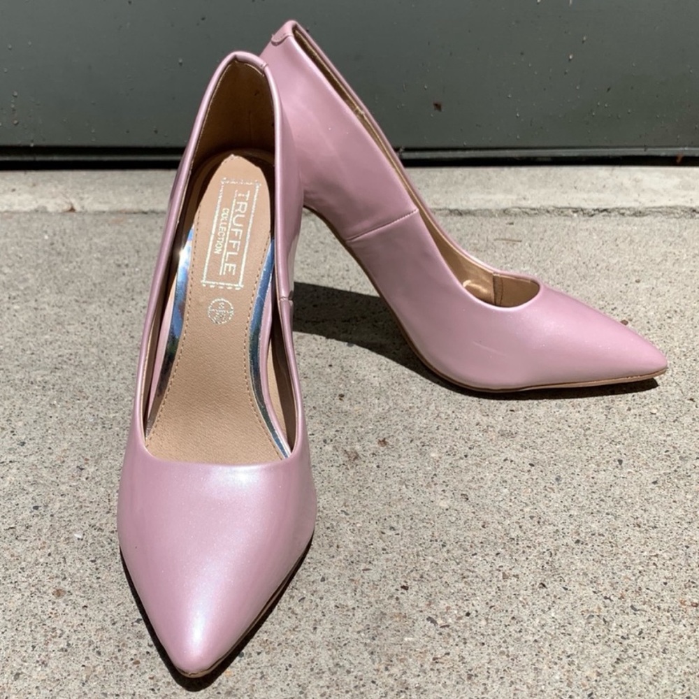 NWOB Nasty Gal Pink Heels Wmns 6
